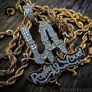 Gold Rolling Loud Necklace 